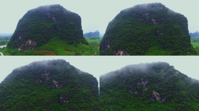 航拍大山风景云雾缭绕