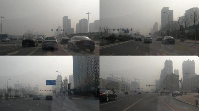 空气污染污染城市喧哗雾霾雾