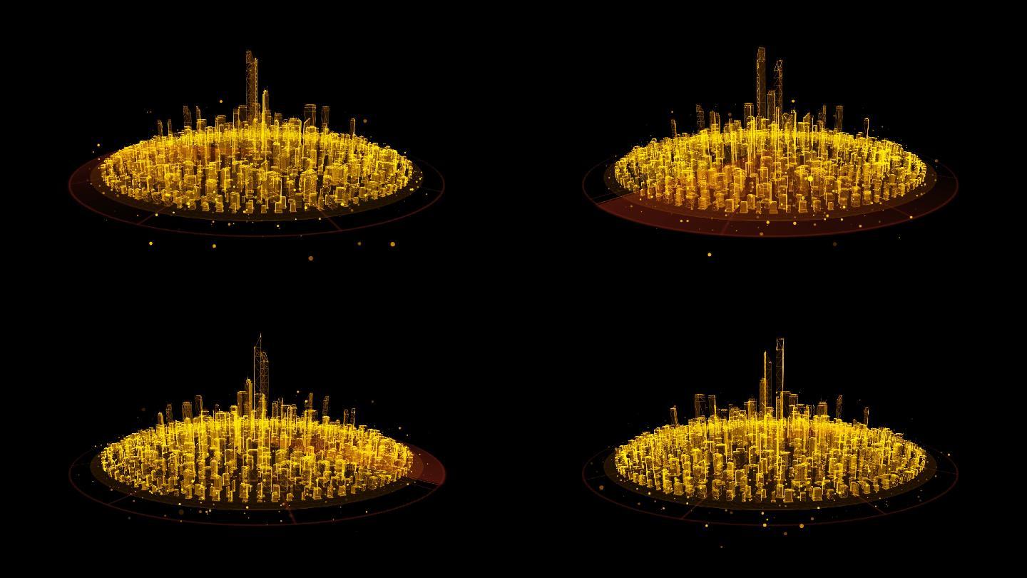 金色科技全息城市循环带通道