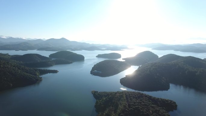 广东高州水库千岛湖航拍高清原版素材