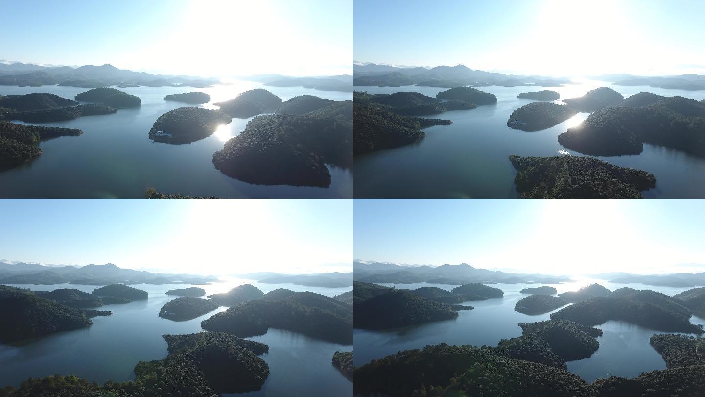 广东高州水库千岛湖航拍高清原版素材