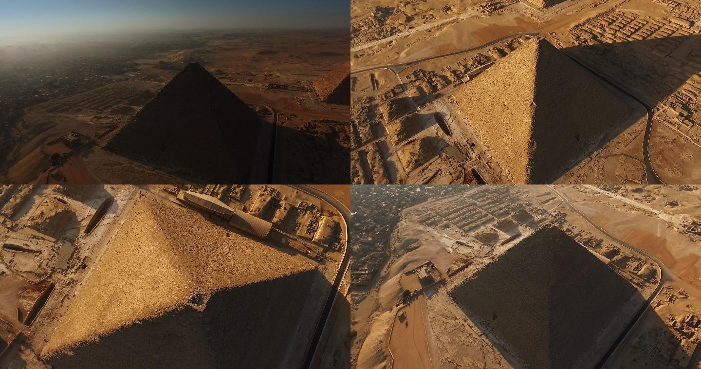 4K航拍埃及吉萨金字塔（原创）