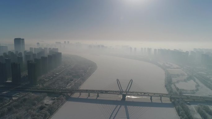 沈阳雪景_雾凇