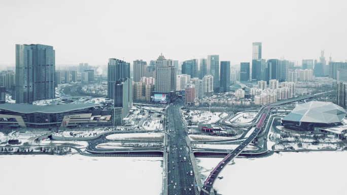 沈阳大气雪景