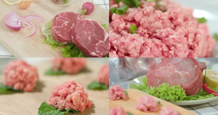 4K-生鲜肉羊排肉沫