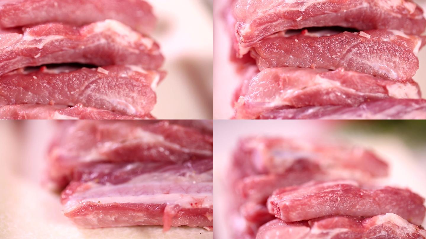 食品食材美食猪肉肉红肉排骨