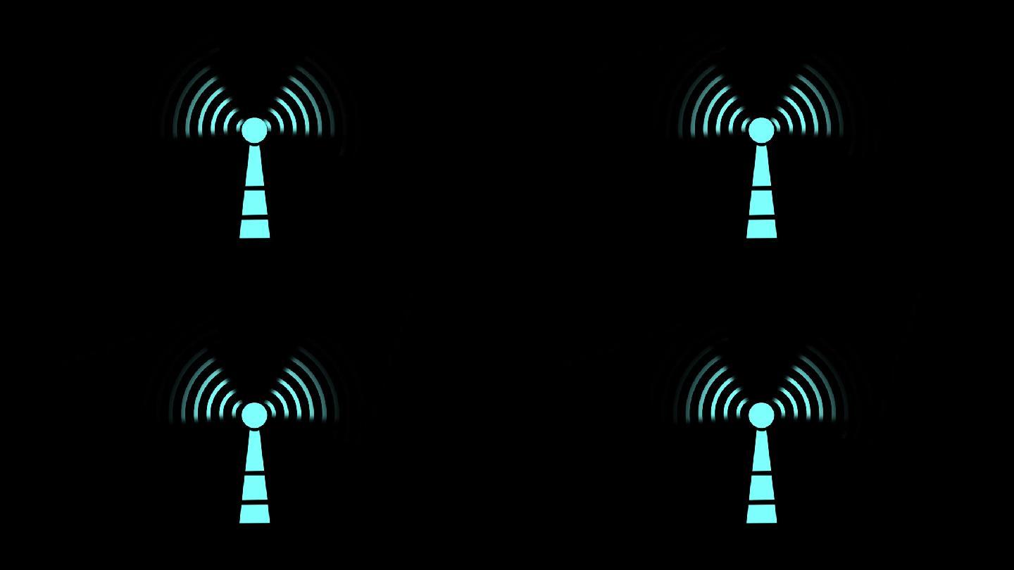 电塔无线接收信号通信wifi信号ae模板