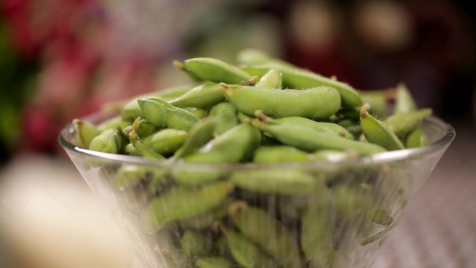 食品食材美食毛豆酒菜下酒大排