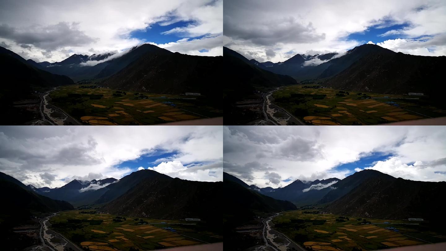 西藏高原高山延时