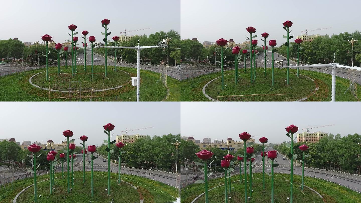 新疆和田地区于田县玫瑰标志