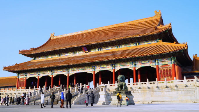 4K北京故宫-天安门-历史建筑国家博物馆