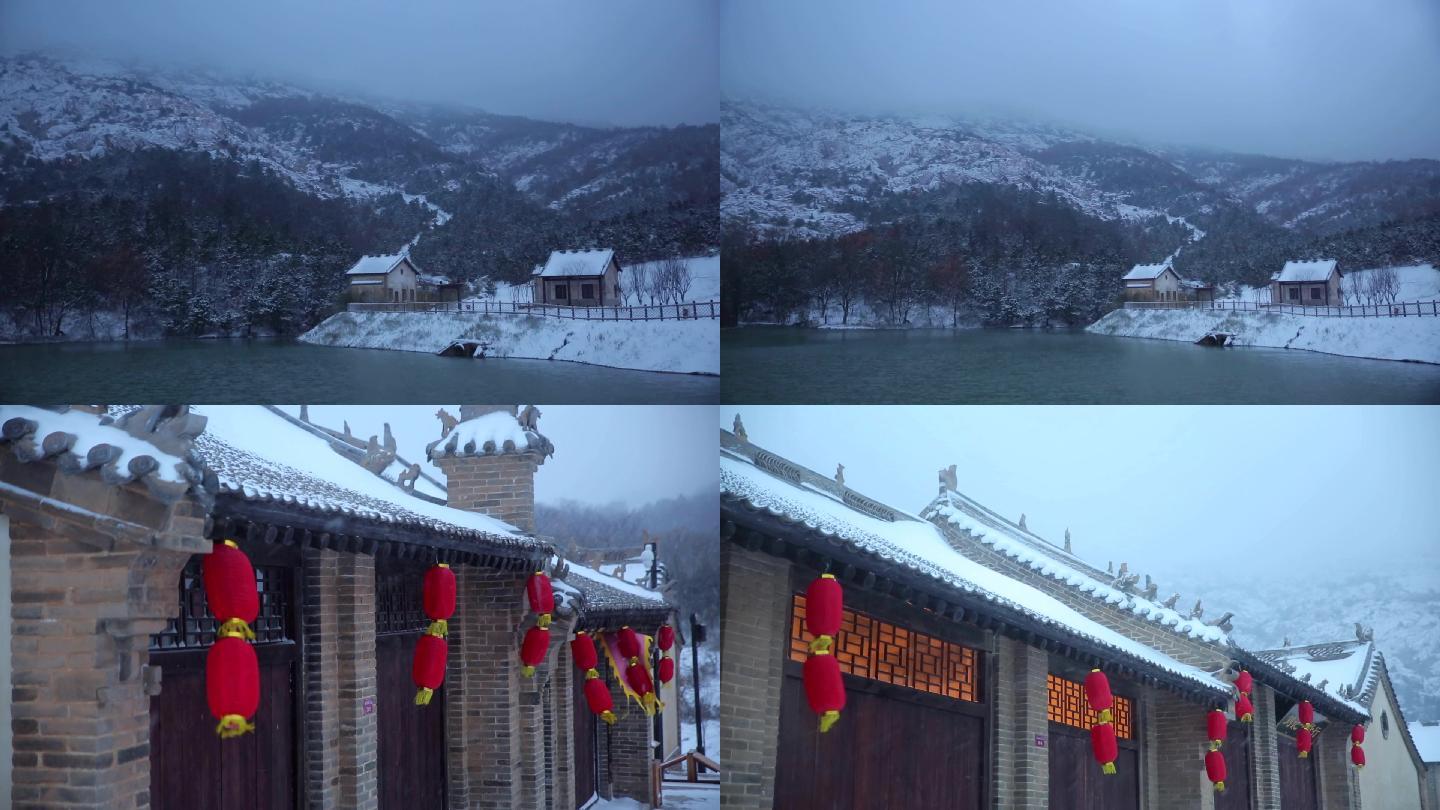 藏马山雪景