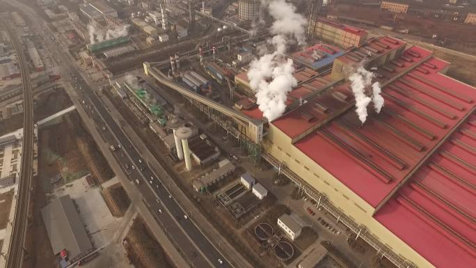 2016济南钢铁厂航拍