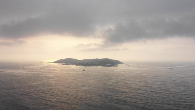 4K-log中国南海岛屿航拍