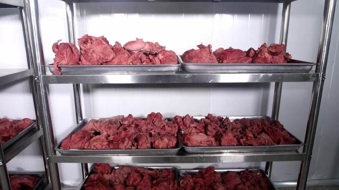 卤牛肉牛肉生产线全流程生产镜头
