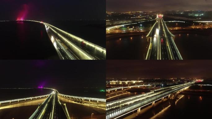 青岛胶州湾跨海大桥（夜景）