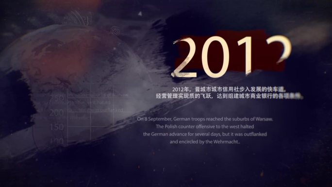 （原创）企业大气历史照片时间线介绍