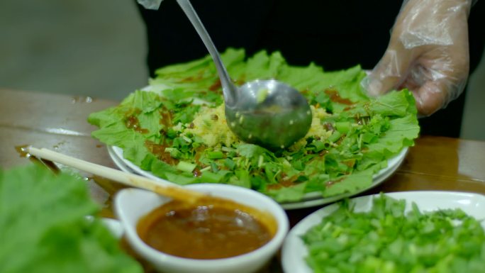 生菜卷小米饭菜包饭