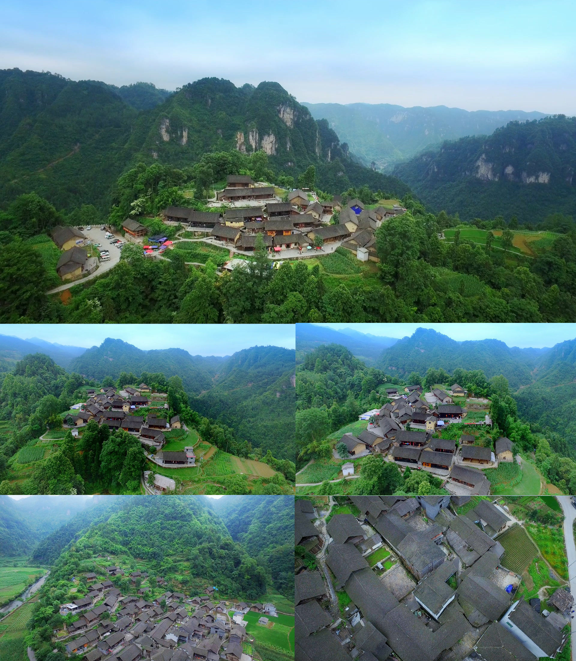 湘西十八洞村航拍精准扶贫首倡地