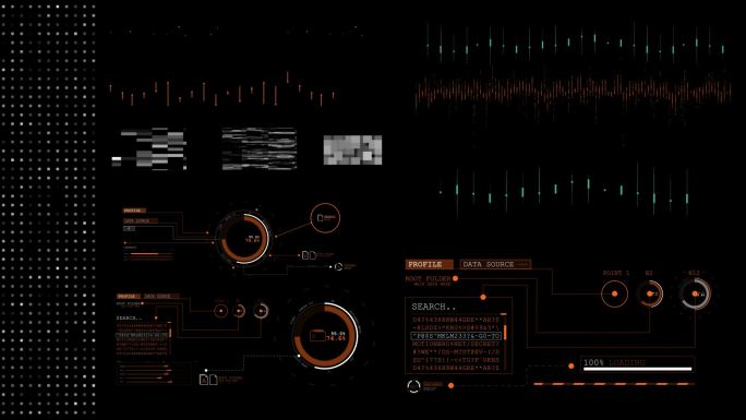 科技数字元素HUD