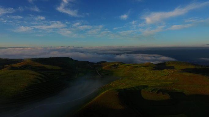 青海山区航拍