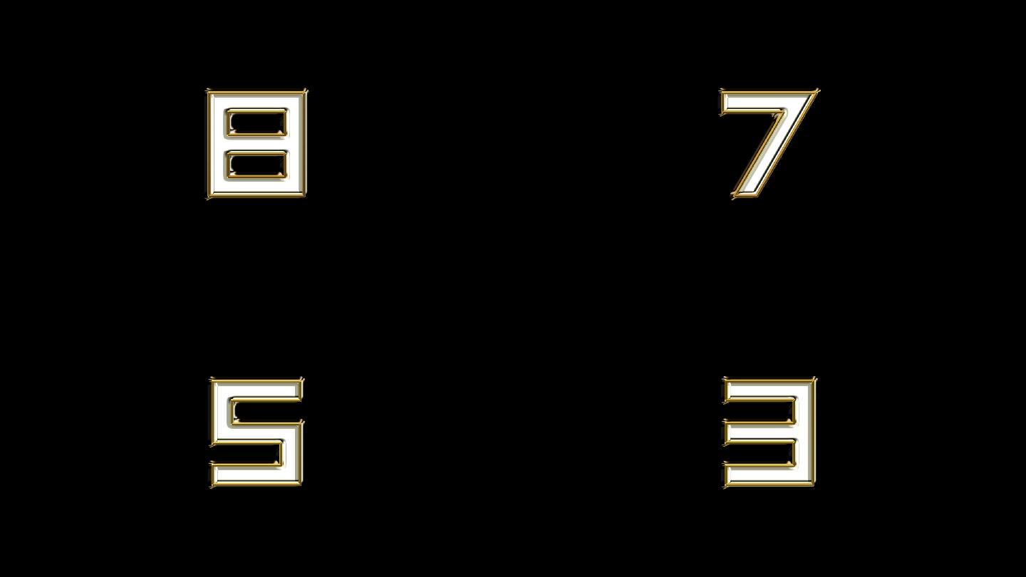 倒计时 简单倒计时 黑底倒计时 机械倒计时 倒数 计时 十秒 321 数字