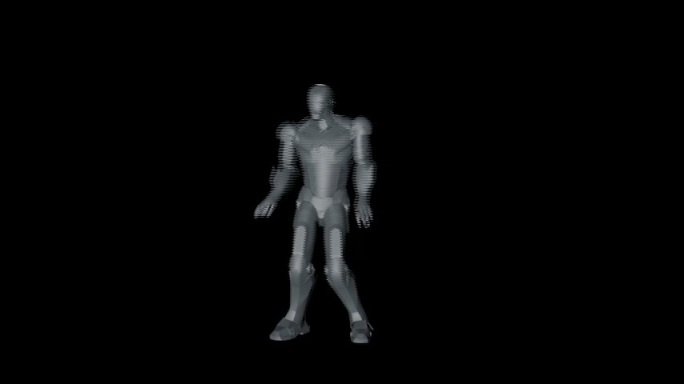 抖音钢铁侠舞蹈尬舞骨骼动画绑定c4d文件