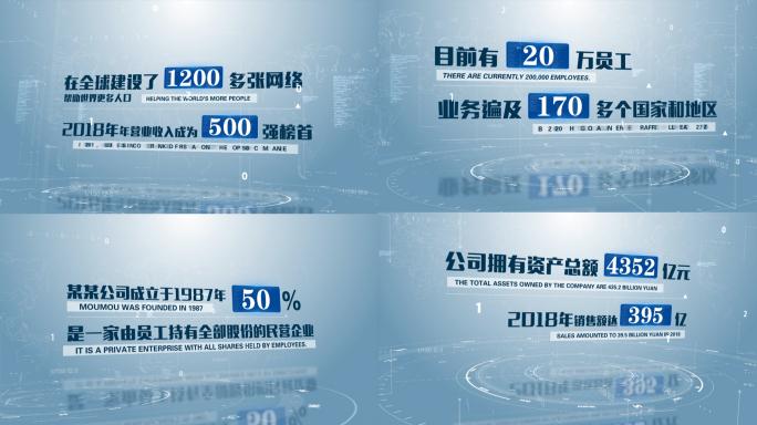 科技数据文字字幕展示02