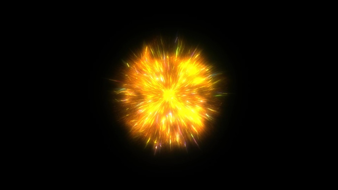 金色特效粒子爆炸视频素材