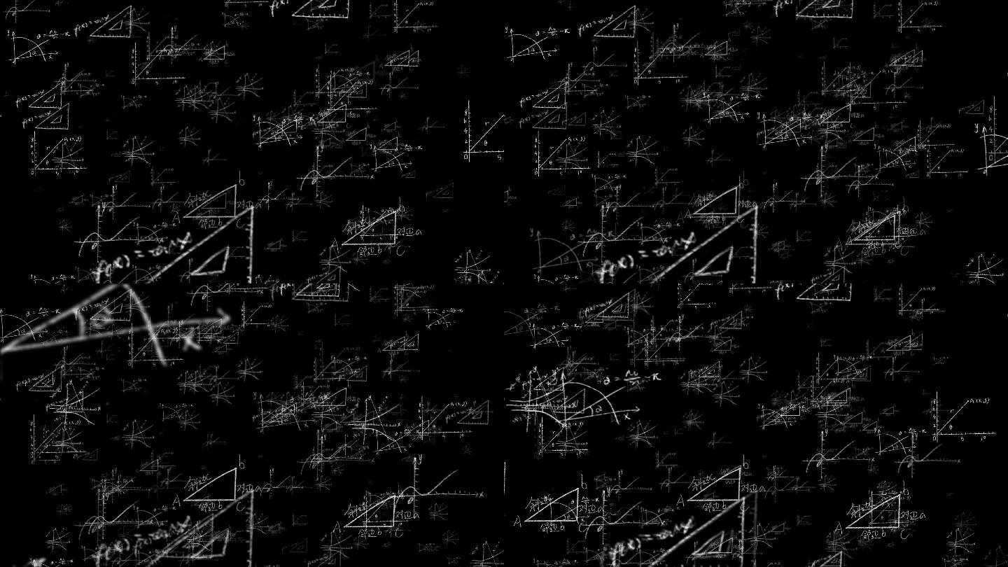 4K数学公式无缝循环动态背景视频