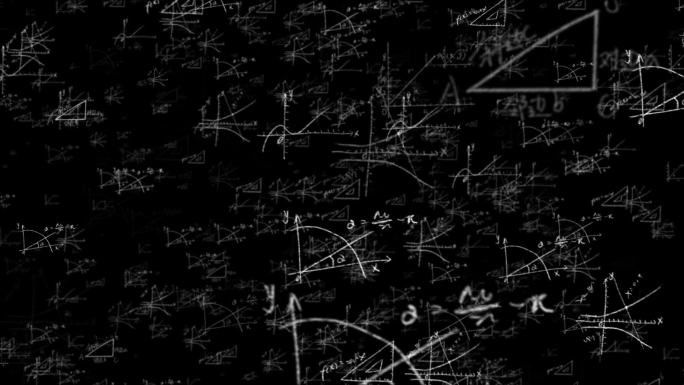 数学公式无缝循环动态背景视频