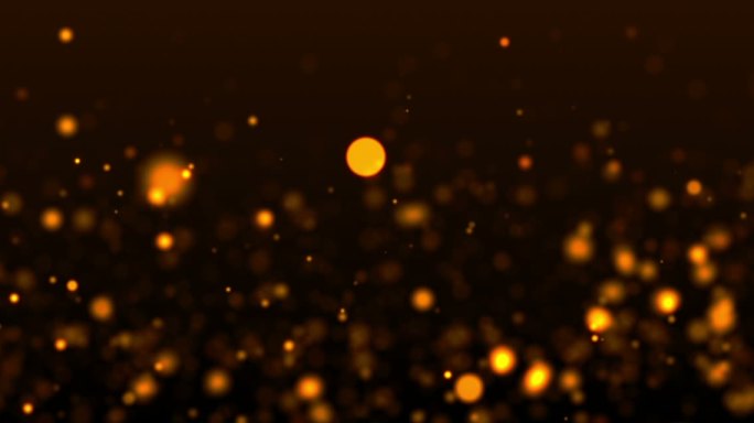大气美仑美奂的金色上升粒子背景（宽屏）