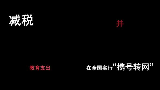 2019政府工作报告文字快闪