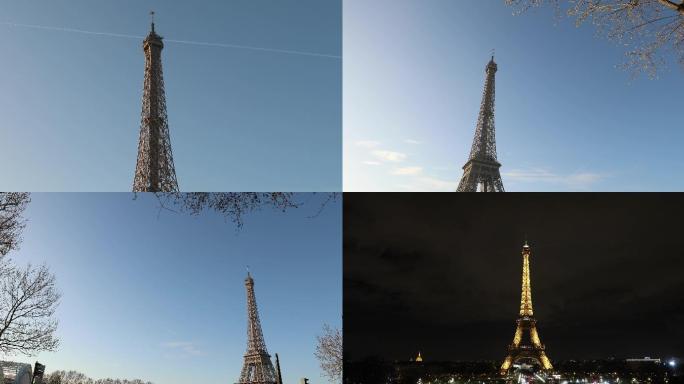 4k法国巴黎埃菲尔铁塔