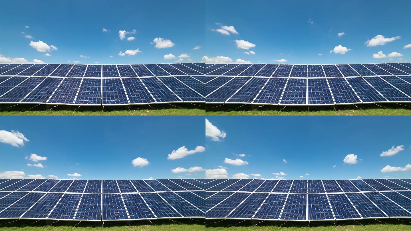 光伏电站延时 新能源太阳能光伏板绿色能源