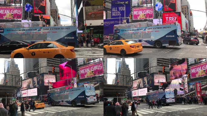 纽约时代广场街头实拍