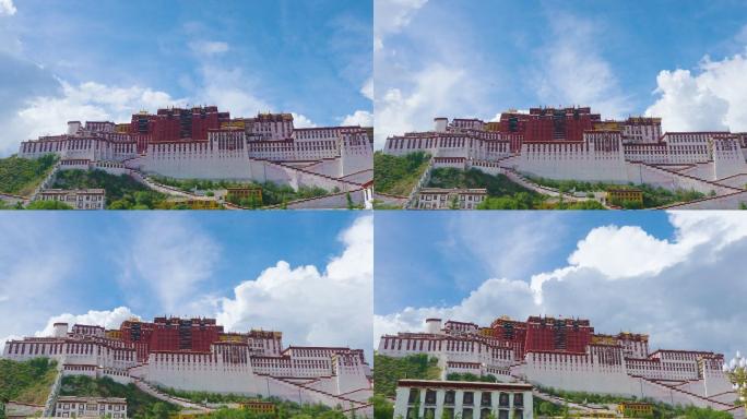 拉萨西藏布达拉宫移动延时5K