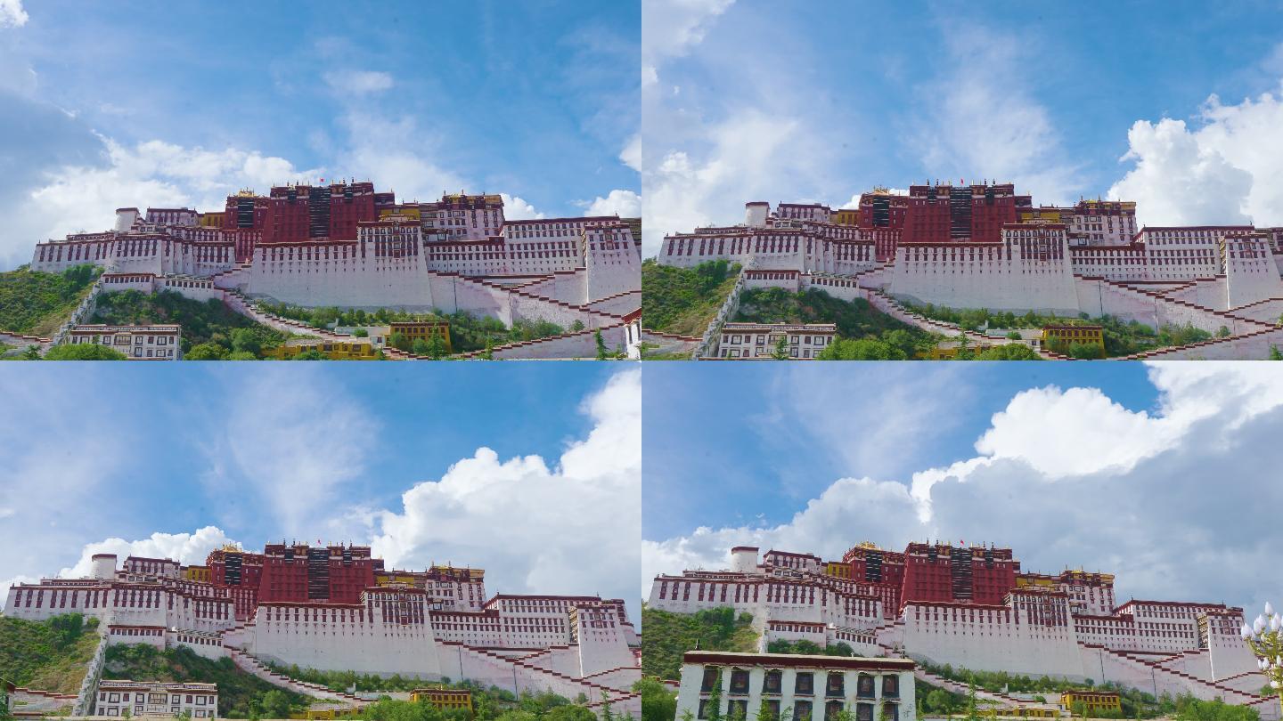 拉萨西藏布达拉宫移动延时5K