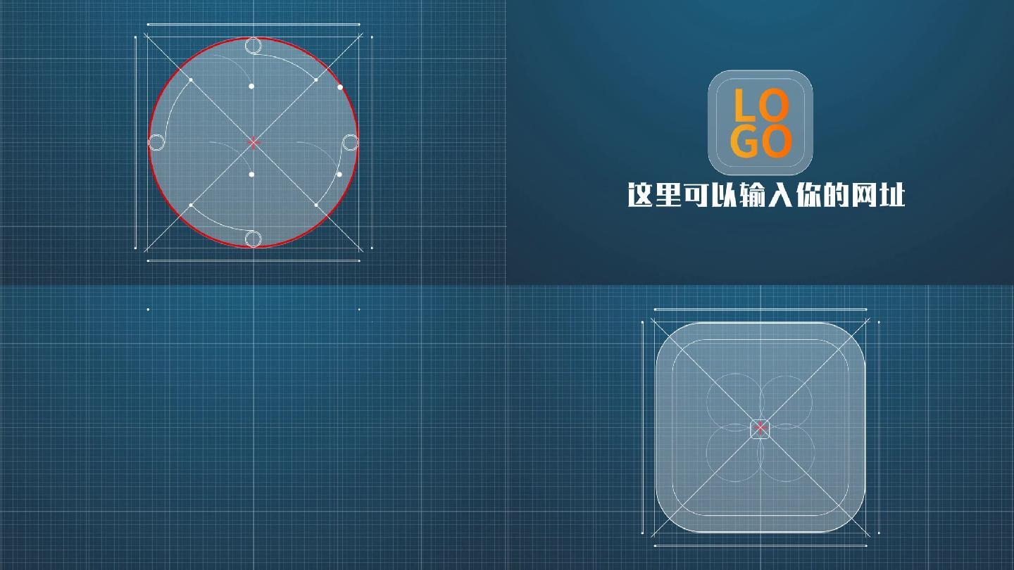 动画简约风格文字演绎片头会声会影模板