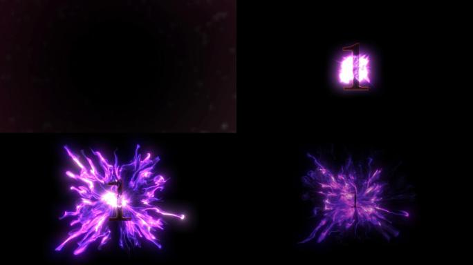 紫色吞噬原创4k第一名片头特效素材