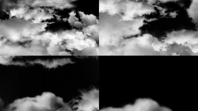 透明通道云层穿梭视频素材