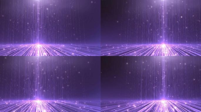 【无缝循环】紫色大气颁落下粒子走秀背景