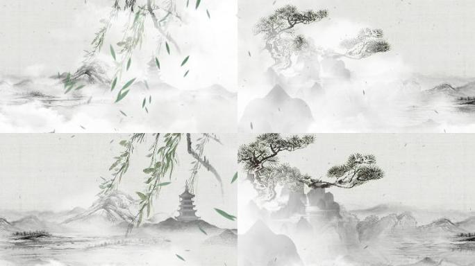 水墨意境演绎可加文字