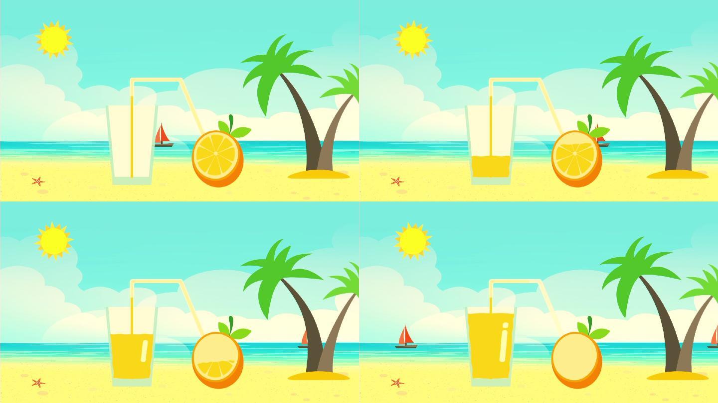 新鲜橙汁mg动画