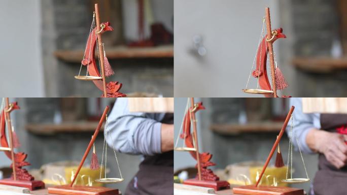 【原创】4k秤杆称铺红木手工艺品纯手工