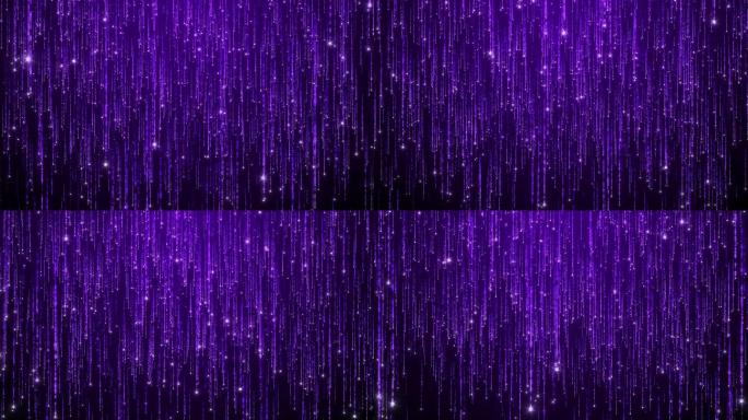 蓝紫色粒子雨唯美未来科技粒子背景