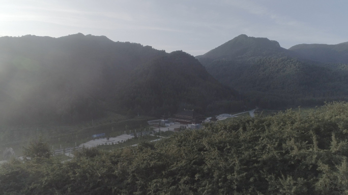 【有版权】4K航拍国家森林公园甘肃渭河源