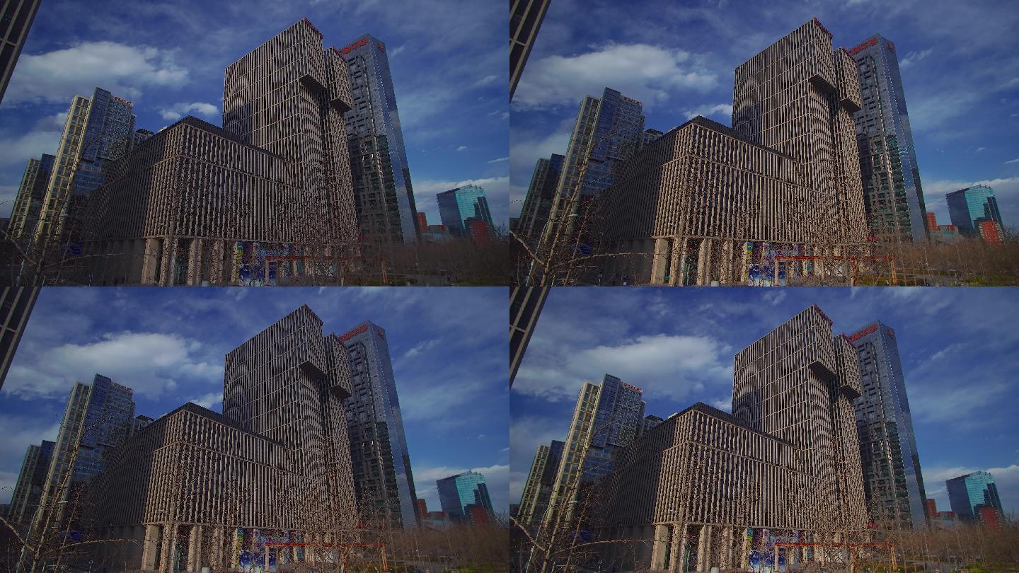 北京cbd国贸商业大厦延时摄影