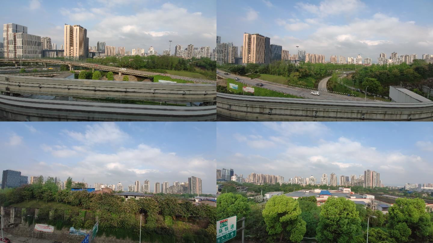 4K城乡结合部重庆轻轨城市发展郊区纪录片