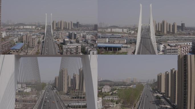 4K-log徐州和平大桥航拍